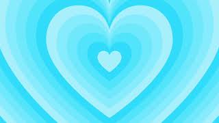 Reverse Baby Blue Heart Tunnel Background Screensaver 1 Hour Loop HD 4K