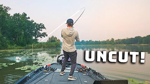 Insane Topwater Fishing For SHALLOW Bass! (Uncut Fishing Tips)