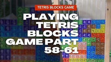 PLAYING COLORFUL TETRIS BLOCKS PUZZLE ASMR PART 58-61