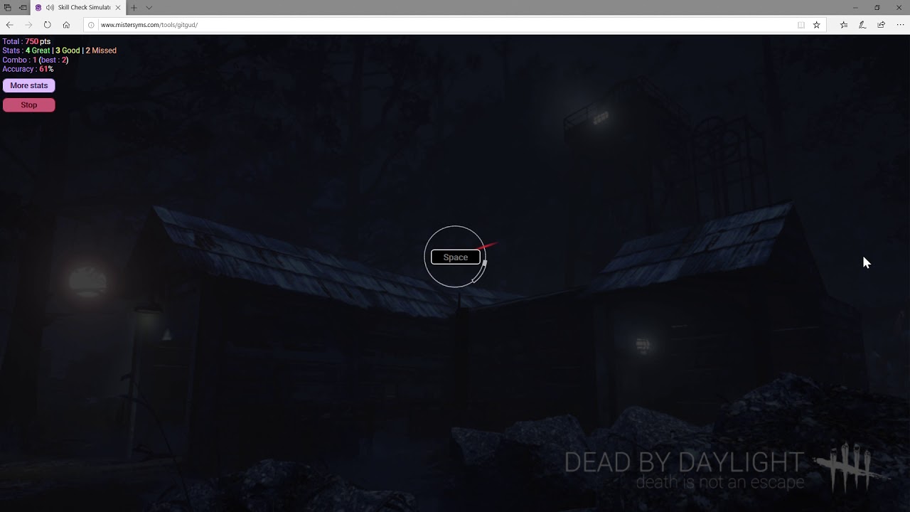 Dbd Skill Check Simulator For 1 Minute Youtube