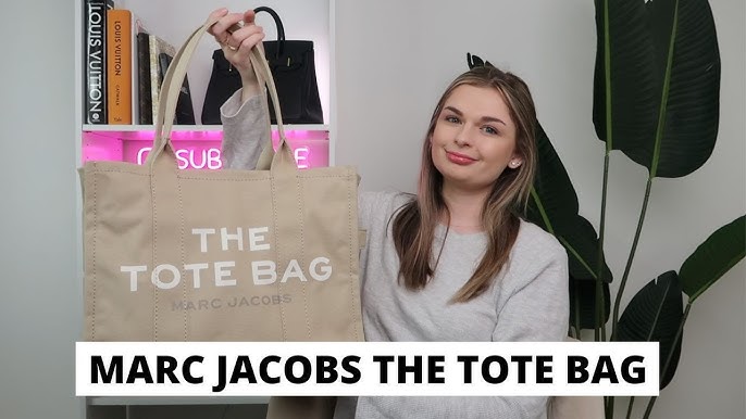 Comparing The Marc Jacobs Tote Bag 🤍 Medium (Beige) vs Large (Jacquar, tote  bag marc jacobs
