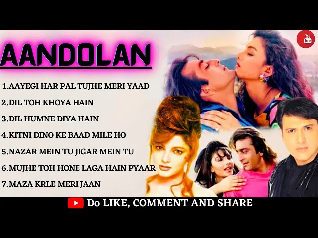 Andolan Movie All Songs||Govinda & Sanjay Dutt & Mamta Kulkarni & Somy Ali||ALL HITS| class=