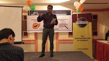 Abhishek Agarwal TTMCG The Toastmasters Club of Guwahati Speech Evaluation Contest