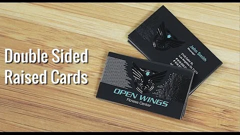 Double Sided Raised on Suede Business Cards!