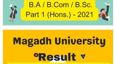 B. A, B. Sc, B. Com Result ऐसे करें Check#magadhuniversity#magadhuniversityexam2020