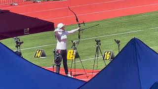 Korean archers Kim Woo-Jin and others Shooting 2024 Hyundai Archery World Cup stage1 Qualifications