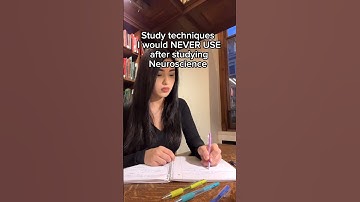 Study techniques I would never use after studying neuroscience #studytechnique #education #study
