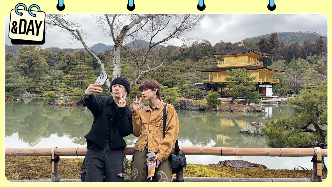 [&DAY] VLOG in Kyoto | 교토 이동 | 금각사 탐방 | 디저트와 소바🐰🐶 - &TEAM
