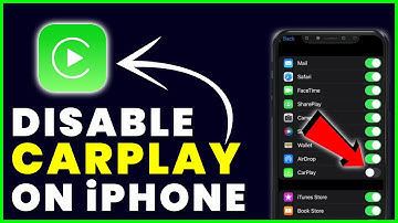 How to Turn Off / Disable CarPlay