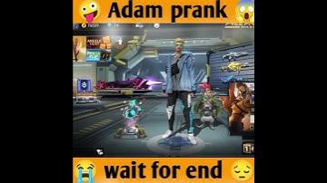 Adam prank video 🤪 wait for end 😱 call me noob prank video #gyan #raistar #ajjjubhai #adam #viral