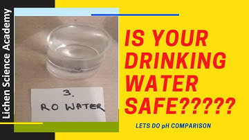IS YOUR DRINKING WATER SAFE???? I pH Comparison for Different Water Samples @Suresh_Thakur_999