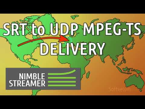Deliver SRT and transform to multicast UDP MPEG-TS