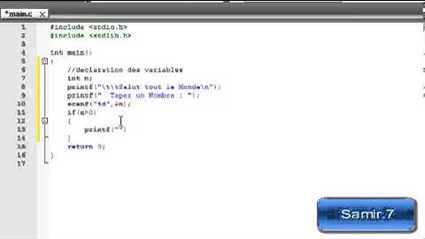 Nombre pair et impair Langage C (Samir.7)