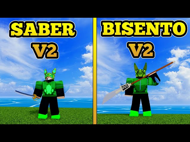 COMO DEIXAR O BISENTO V2 E O SABER V2 NO BLOX FRUITS 