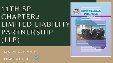 #11th SP Chapter 2 Joint Stock Company -Limited Liability Partnership(LLP)#New Syllabus 2020-21#FYJC