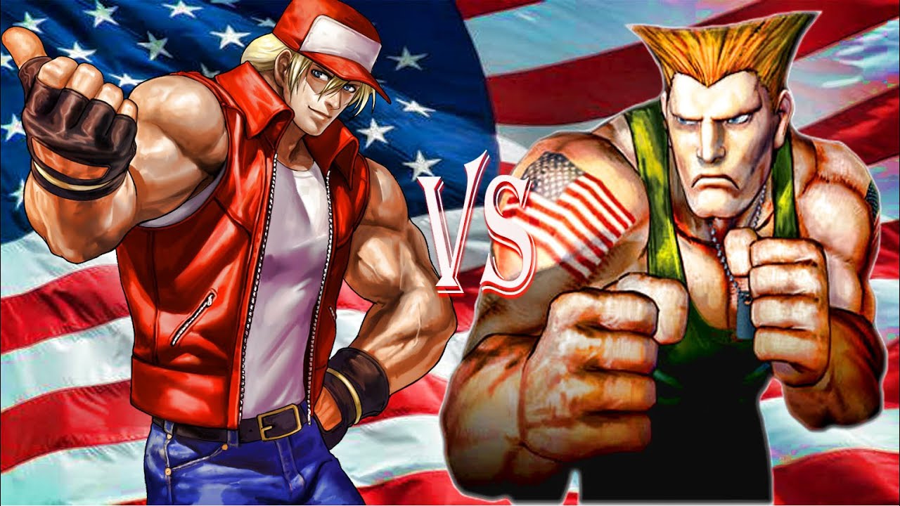 Terry Bogard Vs Guile King Of Fighters vs Street Fighter