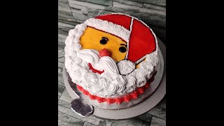 Watch full cake tutorial on YouTube | shorts | Nidhis_bright_bakery |SantaClaus | Merrychristmas