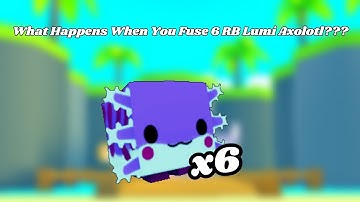 What Happens When You Fuse 6 RB Lumi Axolotl in Pet Simulator X?