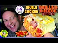 Taco Bell® 🌮🔔 SPICY DOUBLE CHICKEN GRILLED CHEESE BURRITO Review 🌶️✌️🐔🧀🌯 ⎮ Peep THIS Out! 🕵️‍♂️