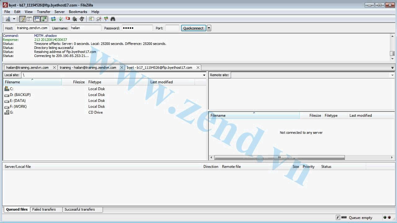 วิธีใช้ filezilla server  2022  Hướng dẫn sử dụng FileZilla Client