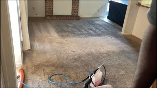 Greasy grungy carpet brought back to life. Customer was thrilled.