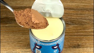 Mix condensed milk and cocoa! You will be surprised! Quick nobake recipe!