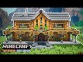 Minecraft Interior & Exterior: Spruce Mansion (Two-Player Survival House)