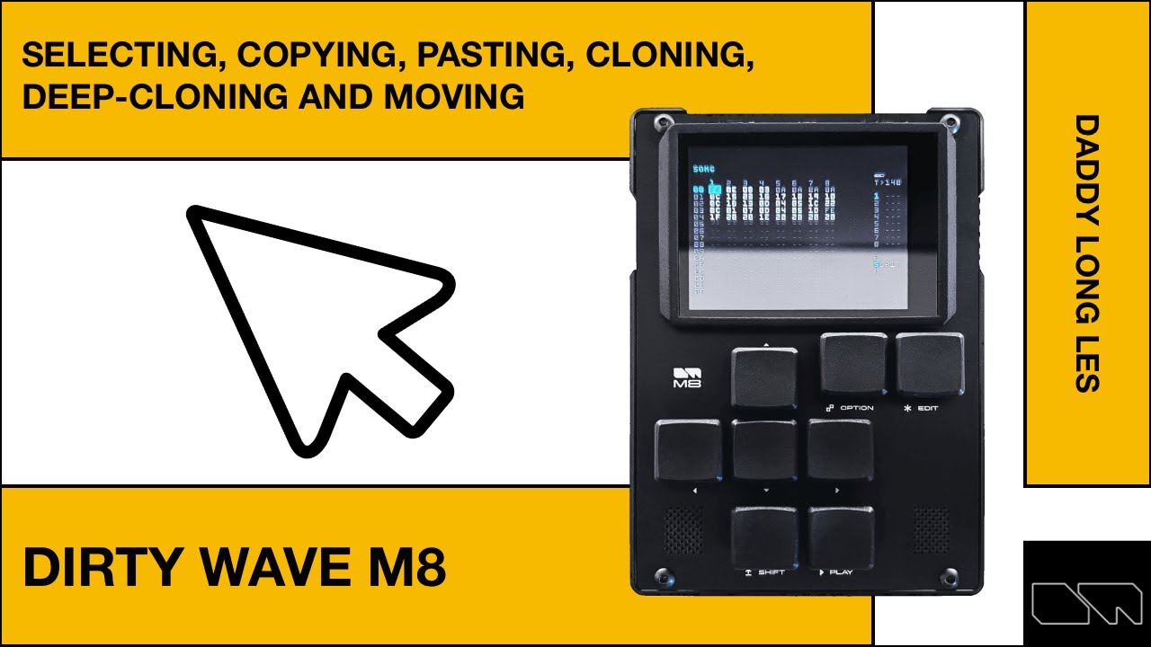 Понимание копирования, клонирования, глубокого клонирования и перемещения по Dirtywave M8
