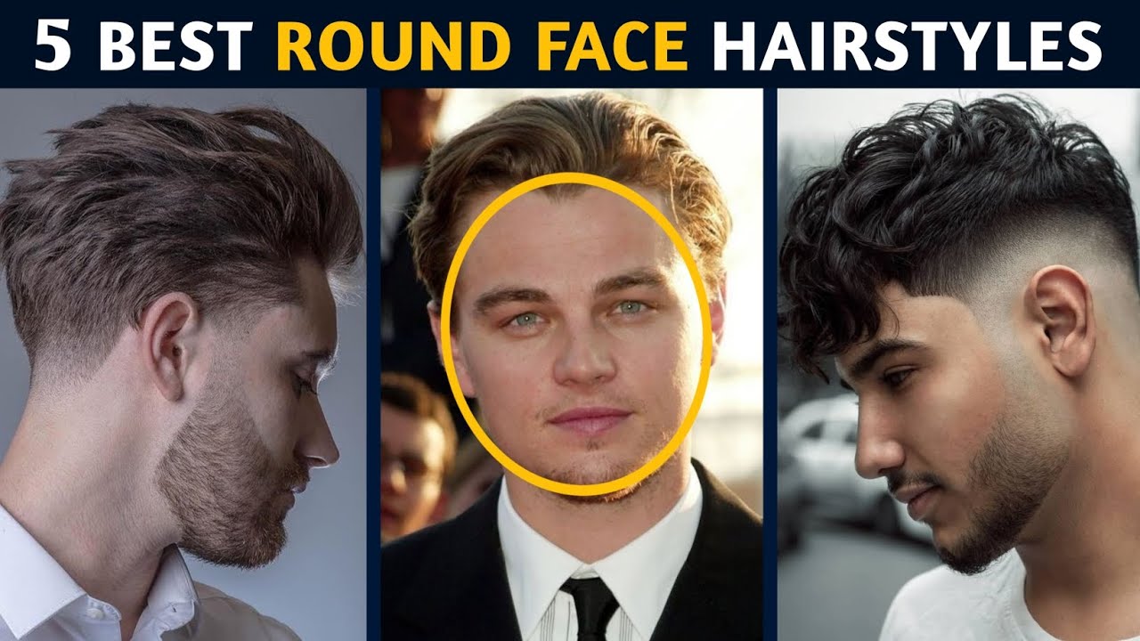 3 Short Hairstyles for Round Face Boys & Men. - YouTube