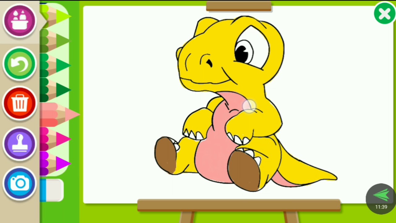 Jurassic Worls Baby T-Rex - Coloring Dinosaur For ...