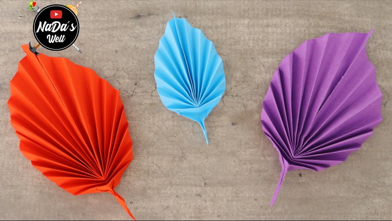 Wie Oft Kann Man Ein Blatt Falten Einfache Origami Blätter falten, DIY / Herbstdeko / Basteln mit