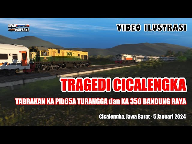 CRASH COLLISION OF TURANGGA TRAIN and BANDUNG RAYA TRAIN in CICALENGKA INDONESIA‼️ | Train Simulator class=