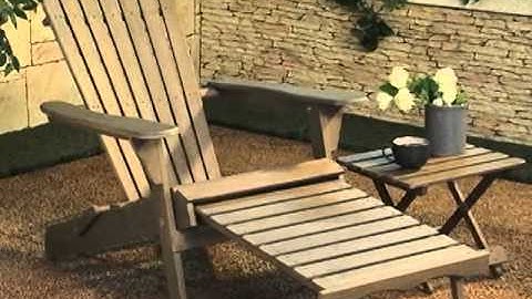 Grand Daddy Adirondack Chair with Pull Out Ottoman - Product Review Video