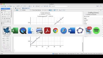 Residualplot og residualspredning i Maple