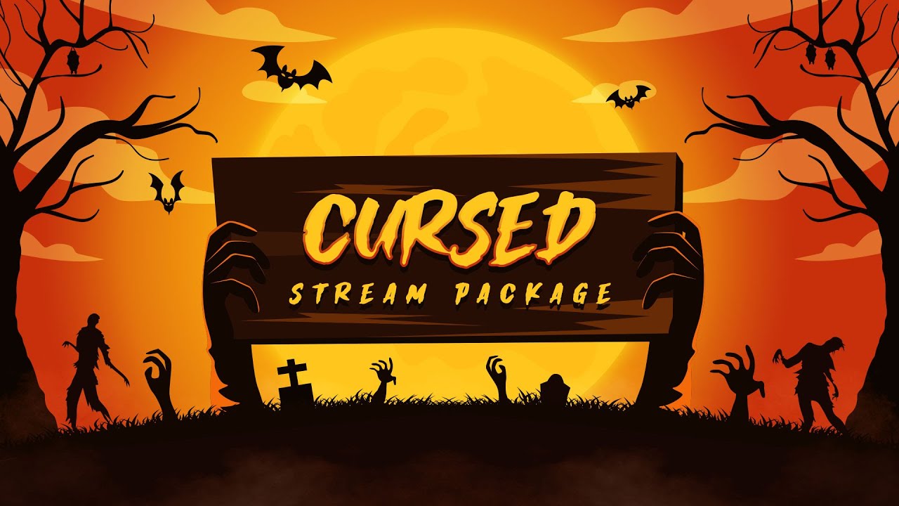 Cursed - Spooky Twitch Overlay Package for OBS