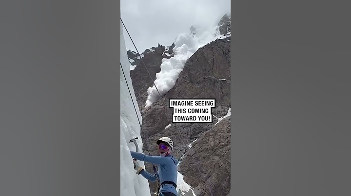 Face to Face with an Avalanche