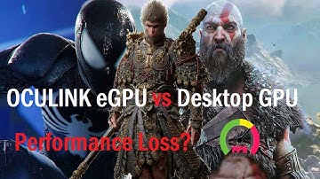 Oculink PCIe 4.0 x4 eGPU vs Desktop PCIe 4.0 x16 – Performance Comparison Gameplay
