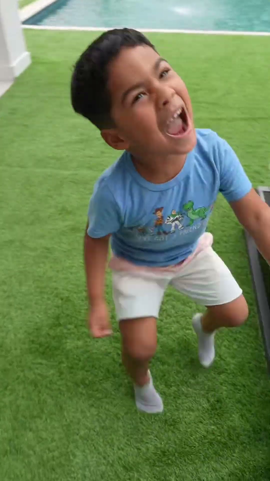 Son makes dart in the middle on first try #shorts