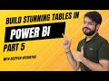 Power BI Sales Report Development | Creating a Detailed View with Table Visual | Part 5