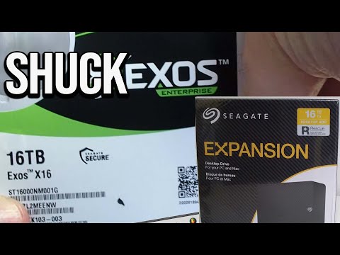 Shuck Seagate 16tb