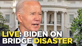 Watch live: Biden gives remarks on Baltimore bridge collapse, rescue efforts