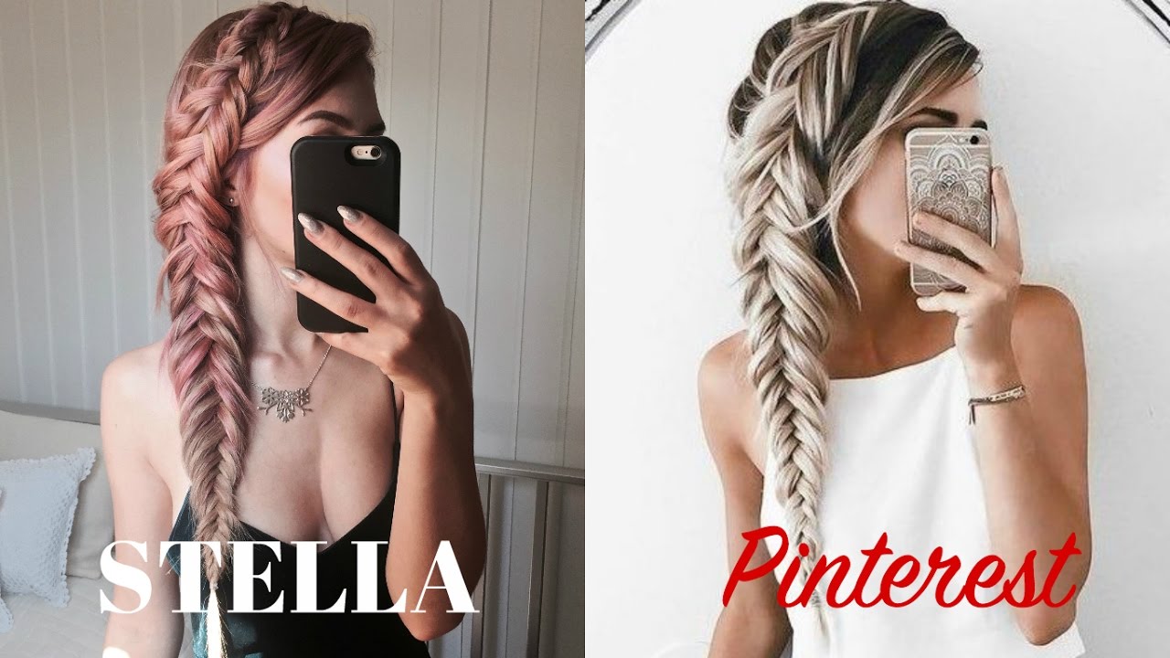 STELLA Vs Pinterest | Dutch Messy Fishtail Braid | Stella