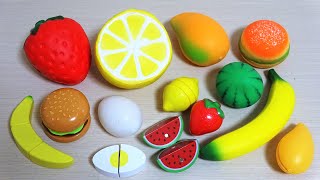 Relaxing Cutting Fruits & Vegetables ASMR ☆ Squishy and　ingredients.Lemon,strawberry,Egg