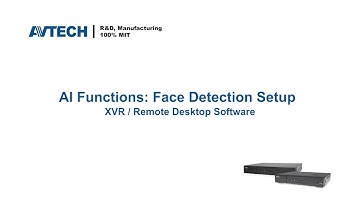 ETU Series: How to set up AI face detection (NVR / XVR / Remote Desktop Software)