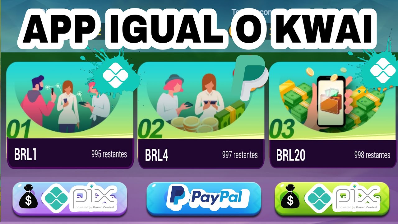 APP IGUAL O KWAI Ganhe R$4,00 a CADA 5 MINUTOS Melhor APP DO MOMENTO