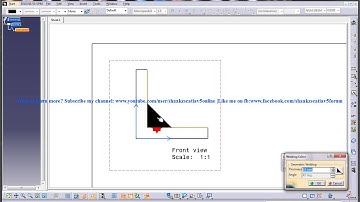 Catia V5 Drafting|Apply Weld|Welding Symbol Tail;Convex;Chiseled|Beginner