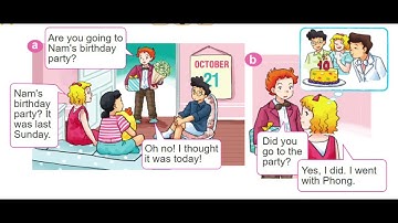 Tiếng Anh Lớp 5 Unit 4 Did you go to the party