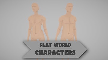 Flat World | Base Characters | Rigged | Showcase