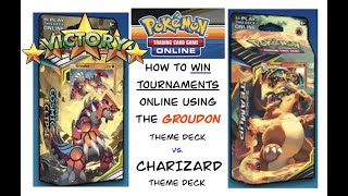 GROUDON vs. Charizard (WIN Pokemon Theme Deck Tournaments Online gameplay: PTCGO)  EPISODE 3