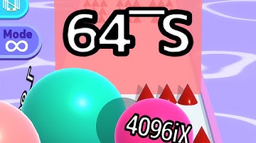 BALL RUN 2048 — INFINITY ∞ 64¯S VERY SPECIAL WALL! (S¯ILLION, Gameplay*)